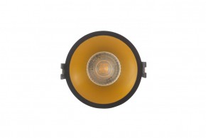 DK3026-BG Встраиваемый светильник, IP 20, 10 Вт, GU5.3, LED, черный/золотой, пластик в Камышлове - kamyshlov.ok-mebel.com | фото