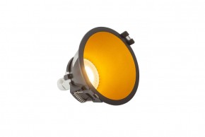 DK3026-BG Встраиваемый светильник, IP 20, 10 Вт, GU5.3, LED, черный/золотой, пластик в Камышлове - kamyshlov.ok-mebel.com | фото 3
