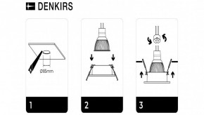 DK3026-WH Встраиваемый светильник, IP 20, 10 Вт, GU5.3, LED, белый, пластик в Камышлове - kamyshlov.ok-mebel.com | фото 7