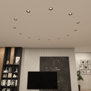 DK3055-BK Встраиваемый светильник, IP 20, 10 Вт, GU5.3, LED, черный, пластик в Камышлове - kamyshlov.ok-mebel.com | фото 3