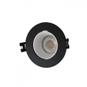 DK3061-BK+WH Встраиваемый светильник, IP 20, 10 Вт, GU5.3, LED, черный/белый, пластик в Камышлове - kamyshlov.ok-mebel.com | фото