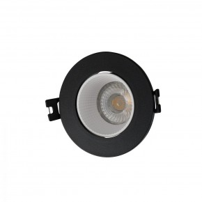 DK3061-BK+WH Встраиваемый светильник, IP 20, 10 Вт, GU5.3, LED, черный/белый, пластик в Камышлове - kamyshlov.ok-mebel.com | фото