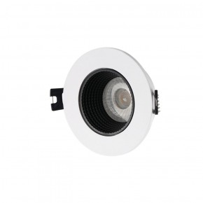 DK3061-WH+BK Встраиваемый светильник, IP 20, 10 Вт, GU5.3, LED, белый/черный, пластик в Камышлове - kamyshlov.ok-mebel.com | фото