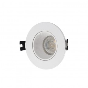 DK3061-WH Встраиваемый светильник, IP 20, 10 Вт, GU5.3, LED, белый/белый, пластик в Камышлове - kamyshlov.ok-mebel.com | фото
