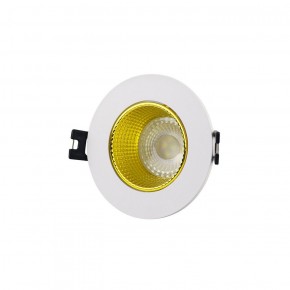 DK3061-WH+YE Встраиваемый светильник, IP 20, 10 Вт, GU5.3, LED, белый/желтый, пластик в Камышлове - kamyshlov.ok-mebel.com | фото