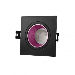 DK3071-BK+PI Встраиваемый светильник, IP 20, 10 Вт, GU5.3, LED, черный/розовый, пластик в Камышлове - kamyshlov.ok-mebel.com | фото