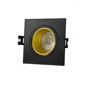 DK3071-BK+YE Встраиваемый светильник, IP 20, 10 Вт, GU5.3, LED, черный/желтый, пластик в Камышлове - kamyshlov.ok-mebel.com | фото