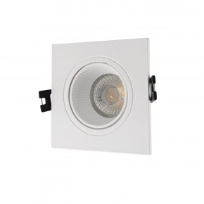 DK3071-WH Встраиваемый светильник, IP 20, 10 Вт, GU5.3, LED, белый/белый, пластик в Камышлове - kamyshlov.ok-mebel.com | фото