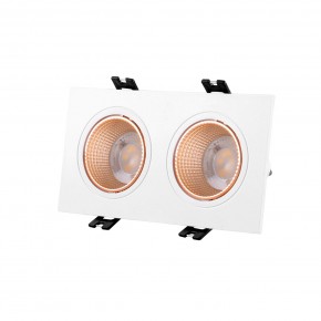DK3072-WBR Встраиваемый светильник, IP 20, 10 Вт, GU5.3, LED, белый/бронзовый, пластик в Камышлове - kamyshlov.ok-mebel.com | фото