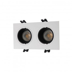 DK3072-WH+BK Встраиваемый светильник, IP 20, 10 Вт, GU5.3, LED, белый/черный, пластик в Камышлове - kamyshlov.ok-mebel.com | фото