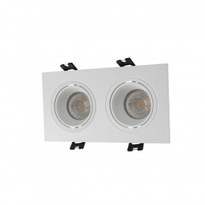 DK3072-WH Встраиваемый светильник, IP 20, 10 Вт, GU5.3, LED, белый/белый, пластик в Камышлове - kamyshlov.ok-mebel.com | фото