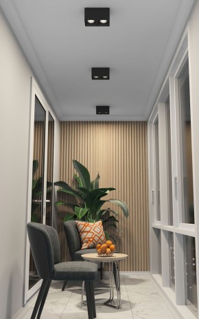 DK3085-BK+CH Светильник накладной IP 20, 10 Вт, GU5.3, LED, черный/хром, пластик в Камышлове - kamyshlov.ok-mebel.com | фото 2