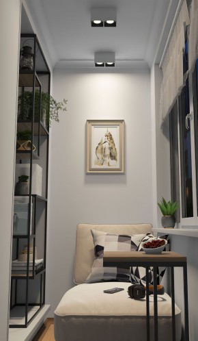 DK3085-WB+WH Светильник накладной IP 20, 10 Вт, GU5.3, LED, бело-черный/белый, пластик в Камышлове - kamyshlov.ok-mebel.com | фото 2