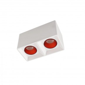 DK3085-WH+RD Светильник накладной IP 20, 10 Вт, GU5.3, LED, белый/красный, пластик в Камышлове - kamyshlov.ok-mebel.com | фото