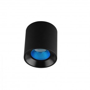 DK3090-BK+CY Светильник накладной IP 20, 10 Вт, GU5.3, LED, черный/голубой, пластик в Камышлове - kamyshlov.ok-mebel.com | фото