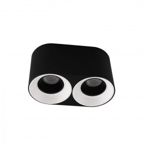 DK3096-BW+BK Светильник накладной IP 20, 10 Вт, GU5.3, LED, черно-белый/черный, пластик в Камышлове - kamyshlov.ok-mebel.com | фото