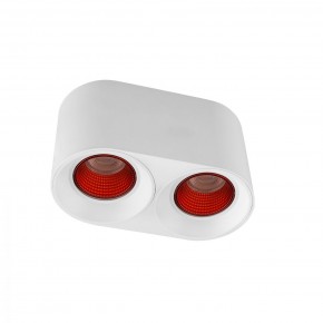 DK3096-WH+RD Светильник накладной IP 20, 10 Вт, GU5.3, LED, белый/красный, пластик в Камышлове - kamyshlov.ok-mebel.com | фото