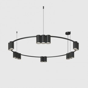 DK4067-BK Подвесной светильник ORBIT, IP20, 15xGU10 LED до 15 Вт, черный матовый, алюминий в Камышлове - kamyshlov.ok-mebel.com | фото