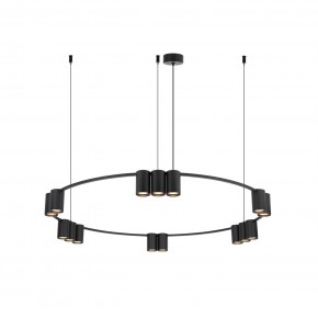 DK4067-BK Подвесной светильник ORBIT, IP20, 15xGU10 LED до 15 Вт, черный матовый, алюминий в Камышлове - kamyshlov.ok-mebel.com | фото 3