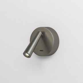 DK5072-DN Бра SHINE WALL со светодиодом, D104*H68, IP20, 3000К, 3W, RA?90, темный никель, алюминий в Камышлове - kamyshlov.ok-mebel.com | фото