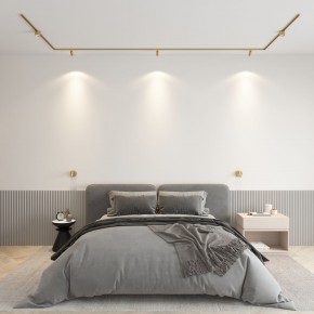 DK5072-SB Бра SHINE WALL со светодиодом, D104*H68, IP20, 3000К, 3W, RA?90, сатинированная латунь, алюминий в Камышлове - kamyshlov.ok-mebel.com | фото 4