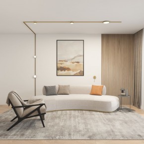 DK5072-SB Бра SHINE WALL со светодиодом, D104*H68, IP20, 3000К, 3W, RA?90, сатинированная латунь, алюминий в Камышлове - kamyshlov.ok-mebel.com | фото 5