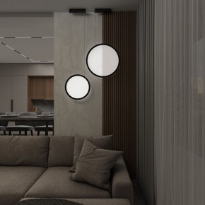 DK6604-BK Подвесной вертикальный светильник Veil со светодиодом H1500 d450 220V 36W 3000-6000K IP20 черный алюминий в Камышлове - kamyshlov.ok-mebel.com | фото 8