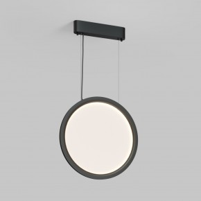 DK6604-BK Подвесной вертикальный светильник Veil со светодиодом H1500 d450 220V 36W 3000-6000K IP20 черный алюминий в Камышлове - kamyshlov.ok-mebel.com | фото