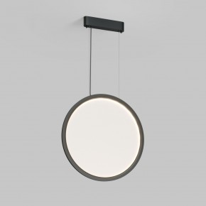 DK6606-BK Подвесной вертикальный светильник Veil со светодиодом H1700 d600 220V 48W 3000-6000K IP20 черный алюминий в Камышлове - kamyshlov.ok-mebel.com | фото