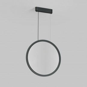 DK6606-BK Подвесной вертикальный светильник Veil со светодиодом H1700 d600 220V 48W 3000-6000K IP20 черный алюминий в Камышлове - kamyshlov.ok-mebel.com | фото 2