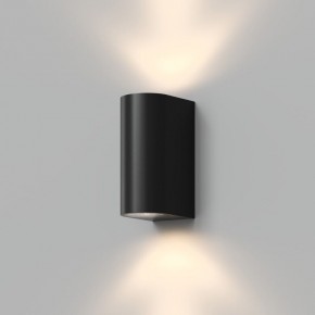 DK9791-BK Настенный уличный светильник NARVIK, IP44, 2хGU10 LED, до 15 Вт, черный, алюминий в Камышлове - kamyshlov.ok-mebel.com | фото