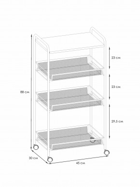 Э 357 С Этажерка "Ладья 34КС" Серый в Камышлове - kamyshlov.ok-mebel.com | фото 2