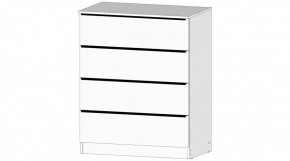 ЭЛЕГАНТ Комод 4 ящика (белый) в Камышлове - kamyshlov.ok-mebel.com | фото