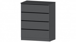 ЭЛЕГАНТ Комод 4 ящика (графит) в Камышлове - kamyshlov.ok-mebel.com | фото