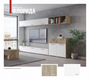 ФЛОРИДА Гостиная (модульная) дуб серый/белый в Камышлове - kamyshlov.ok-mebel.com | фото
