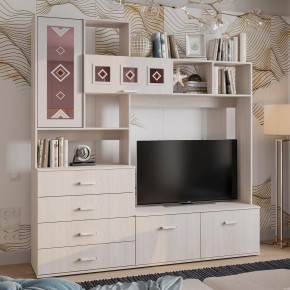 Гостиная Белла (модульная) ясень белый в Камышлове - kamyshlov.ok-mebel.com | фото 15