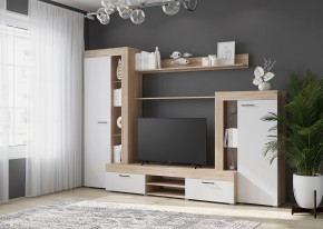 Гостиная Дельта (Сонома/Белый) в Камышлове - kamyshlov.ok-mebel.com | фото 3