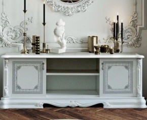 Гостиная Грация (комплект) белый/серебро в Камышлове - kamyshlov.ok-mebel.com | фото 2