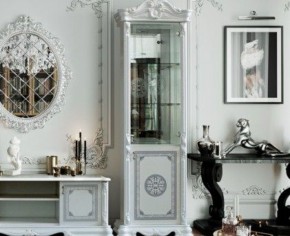 Гостиная Грация (комплект) белый/серебро в Камышлове - kamyshlov.ok-mebel.com | фото 3