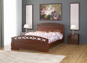 ГРАЦИЯ-1 Кровать из массива 1200 (Орех) в Камышлове - kamyshlov.ok-mebel.com | фото