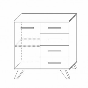 Комод 900 Вега Скандинавия в Камышлове - kamyshlov.ok-mebel.com | фото 5