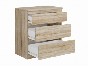 Комод КАСТОР с тремя ящиками, цвет Дуб Сонома в Камышлове - kamyshlov.ok-mebel.com | фото 2
