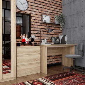 Комод КАСТОР с тремя ящиками, цвет Дуб Сонома в Камышлове - kamyshlov.ok-mebel.com | фото 3