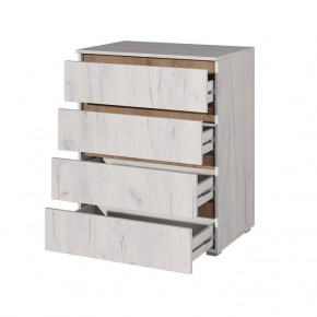 Комод Лиана (Дуб Крафт Белый/Дуб Крафт Золотой) в Камышлове - kamyshlov.ok-mebel.com | фото