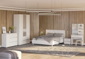АДЕЛИНА Комод с 1дв и 3-мя ящ (белый рамух) в Камышлове - kamyshlov.ok-mebel.com | фото 3
