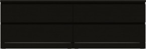 Комод Варма 4Д низкий с четырьмя выдвижными ящиками, цвет ясень черный в Камышлове - kamyshlov.ok-mebel.com | фото 2