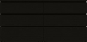 Комод Варма 6Д большой с шестью выдвижными ящиками, цвет ясень черный в Камышлове - kamyshlov.ok-mebel.com | фото 2