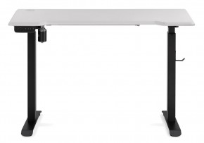 Компьютерный стол Маркос с механизмом подъема 120х75х75 белая шагрень / черный в Камышлове - kamyshlov.ok-mebel.com | фото 3