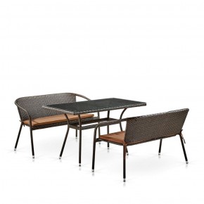 Комплект мебели из иск. ротанга T286A/S139A-W53 Brown в Камышлове - kamyshlov.ok-mebel.com | фото 2