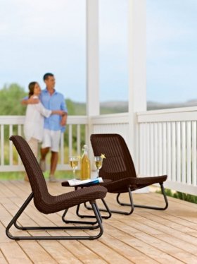 Комплект мебель Рио Патио (Rio Patio set) виски-коричневый в Камышлове - kamyshlov.ok-mebel.com | фото 3